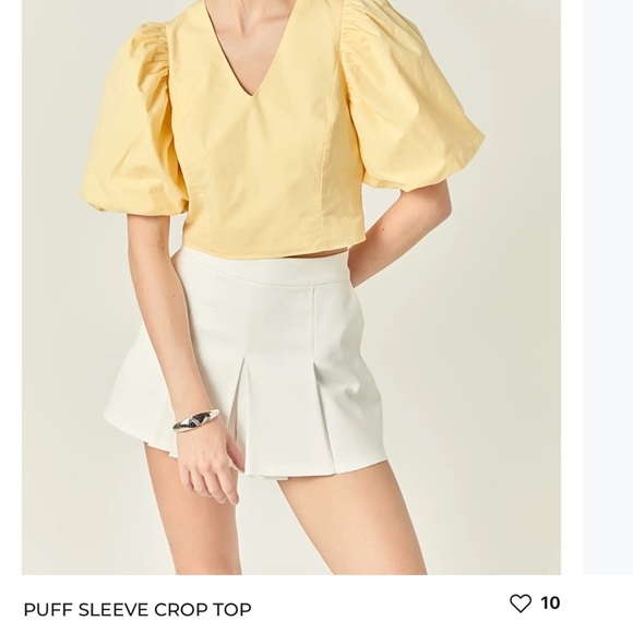 Endless Rose Women's puff sleeve shirt - Picture 2 of 8